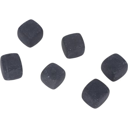 Lot de 6 pierres à whisky en basalte, cubes à saveur améliorée, pour gin, vin, vodka, eau, cadeau gray