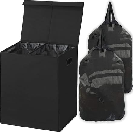 Wasmand met Deksel - Opbergmand -mand - Wasbox - Wassorteerder - Laundry Basket - Box - Opbergmand