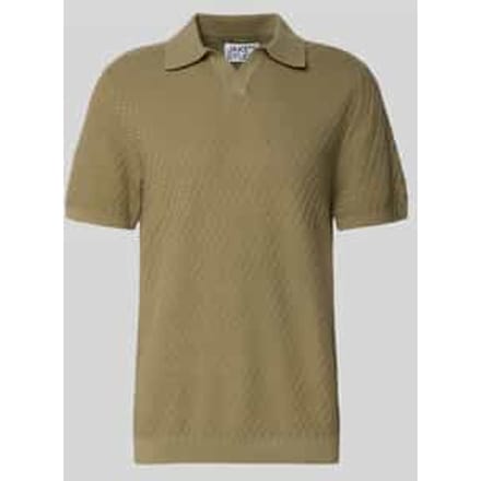 Poloshirt met polokraag en V-hals