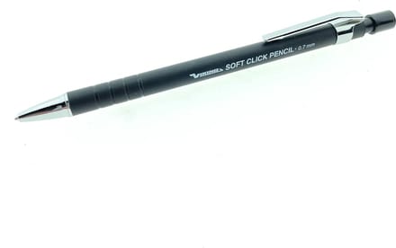 Viking - Vulpotlood Soft Click 0.7mm - Zwart - Met gum - Rubberen grip