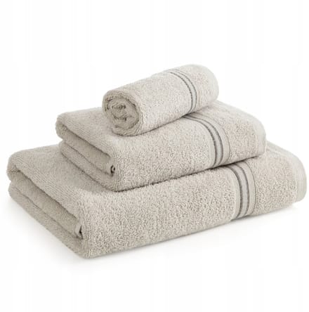 Beige katoenen handdoek 50x90 cm - 500 GSM