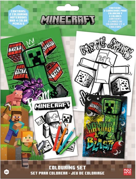 Minecraft Creeper Kleurset - Kleurboeken voor Kinderen - 1 stuk