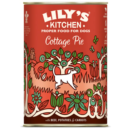 Lily's Kitchen Vispastei met Erwten 6 x 400 g - Rund met aardappelen en wortelen