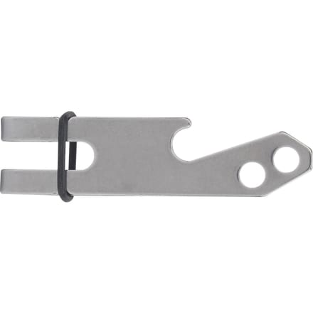 Clip de ceinture suspendu en acier inoxydable pour extérieur, pince à billets avec trou pour porte-clés gray
