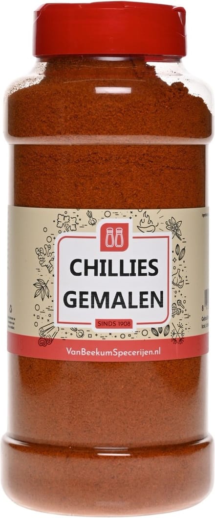 Van Beekum Specerijen - Chili Gemalen - Strooibus 450 Gram