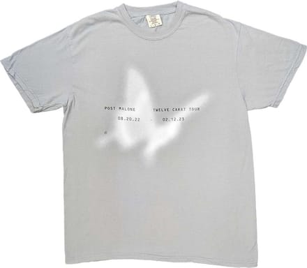 Post Malone - Butterfly Heren T-shirt - M - Grijs