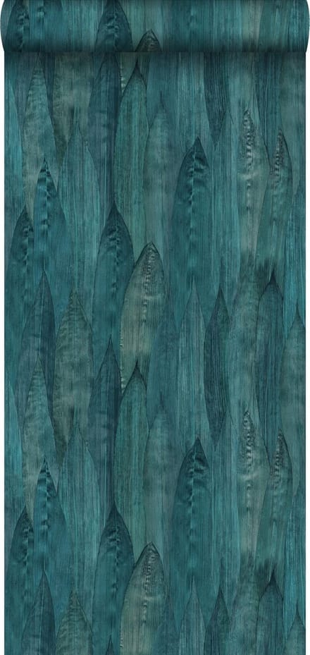 Origin Wallcoverings behang bladeren zeegroen - 53 cm x 10.05 m - 347368