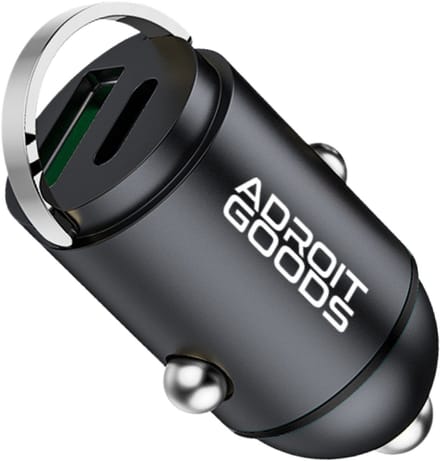 AdroitGoods 33W Autolader USB C & USB A - Compact en Veilig - Auto oplader - 12V / 24V Adapter - Sigarettenaansteker Snellader