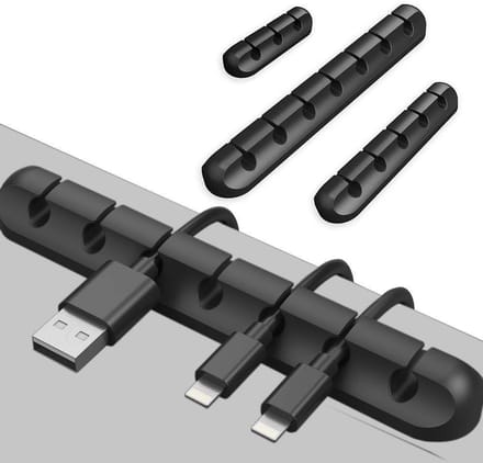 Cable holders set van 3 - zelfklevend - multifunctioneel - organiseer je kabels - ShopVlot