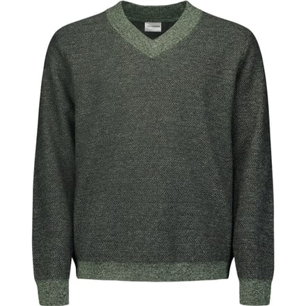 No Excess Pullover V-neck 2 Coloured With Wool Smoke Größe: 3XL | Pullover Outlet | Herren | Weiß