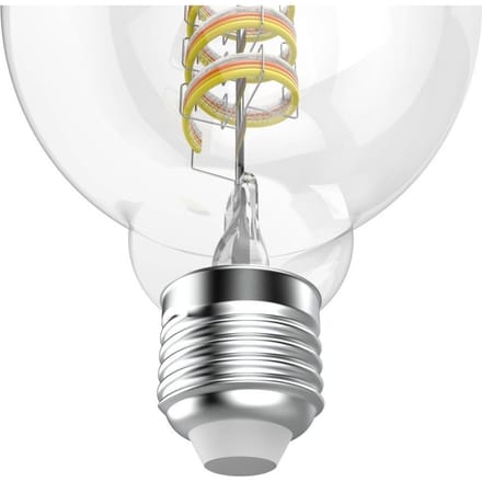 Hama Smart LED Filament E27 G95, WLAN, Matter, 4,9 W, RGBW