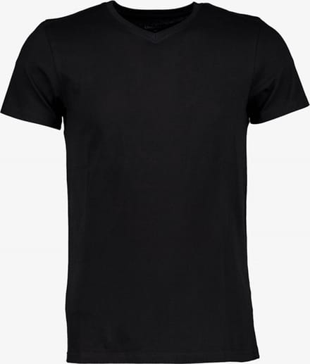 Unsigned heren T-shirt zwart V-hals - Maat XL