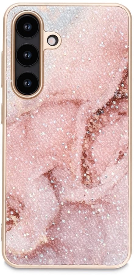 Cityhoesje - Backcover - Geschikt voor - Samsung S25 FE - Glitter - Goud