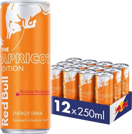 Tray Red Bull Summer Edition Aardbei Abrikoos 12x 25cl
