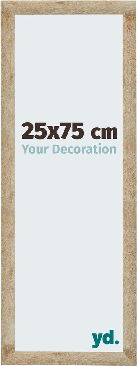 Your Decoration - Fotolijst 25x75 cm - MDF - Goud - Catania