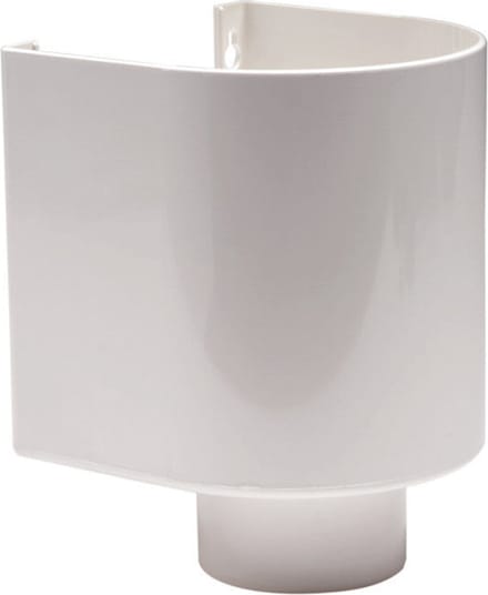 Dyka pvc vergaarbak 80mm wit