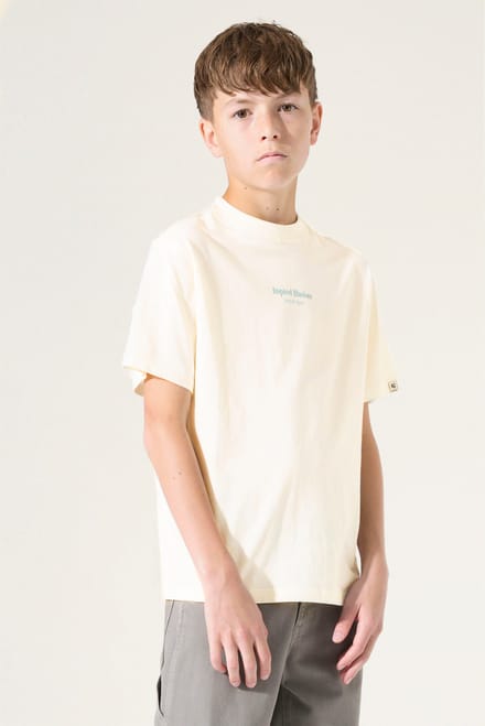 GARCIA Jongens Print T-shirt Wit Korte mouw