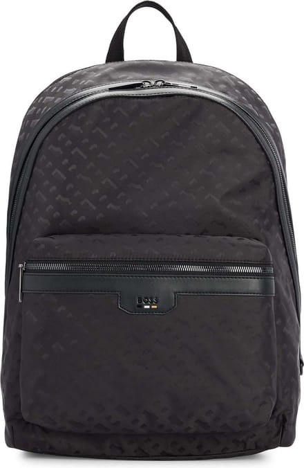 BOSS laptop rugzak rugzak Trystan Backpack Black zwart