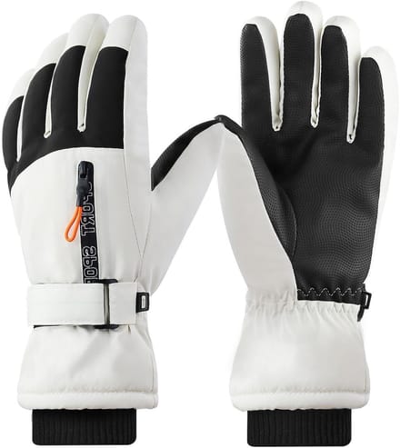 Winter Ski Handschoenen voor Mannen, Winddichte Waterdichte Warmte Handschoe