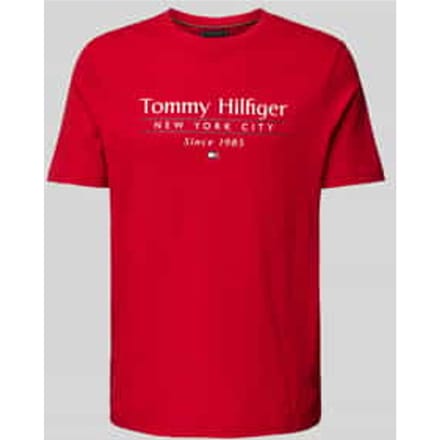 T-shirt met labelprint