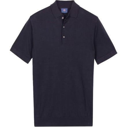 Baileys Polo Subtle Faux-Uni Short Sleeve Single Knit Navy / male