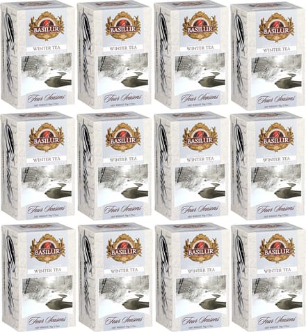 BASILUR Winter Tea - Ceylon zwarte thee met cranberryfruit in zakjes, 25x2g