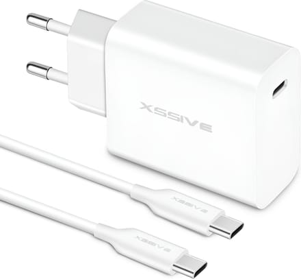 45W Power Adapter met USB-C naar USB C Kabel 1 Meter - Super Fast Charging 2.0 - Geschikt voor Samsung Galaxy Telefoon en Tablet Oplader