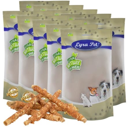 10 kg Lyra Pet® kauwrollen met kipfilet ca. 30-34 cm
