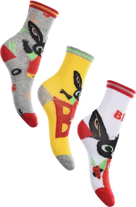 Bing Bunny - Bing Bunny sokken- 3 paar - jongens- maat  19/22