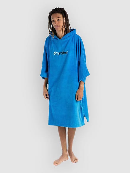 Dryrobe Towel Robe Organic Cotton Surf Poncho blauw