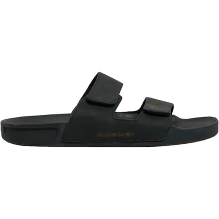 Quiksilver Rivi Leather Slippers Zwart EU 39 Man
