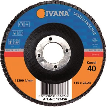 Ivana Lamellenschijf Korrel 40 SMT 125x22.2mm