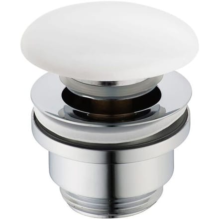 Kronenbach Pop Up Drain Valve round, short, ceramic cover 41.321.700.1000