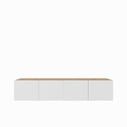 TV-kast Nicole 200 (2x100) cm (artisan + wit)