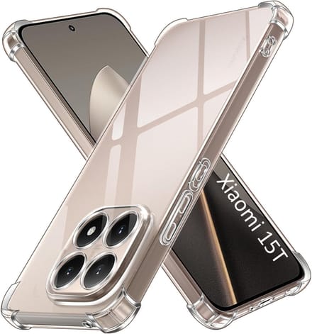 Hoesje voor Xiaomi 15T backcover Shockproof siliconen Transparant