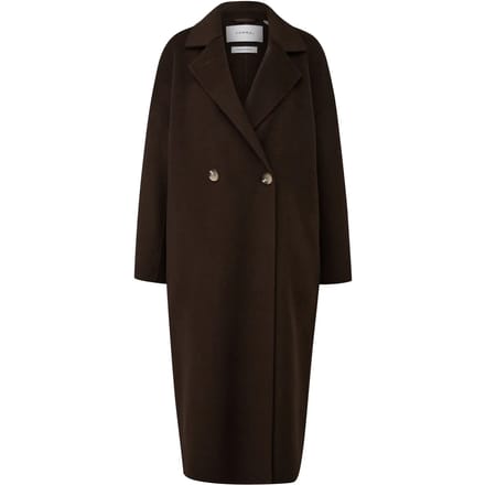 Oversized Dubbellaags Maxi Blazer Jas Van Gemengde Wol Voor Vrouwen COMMA
