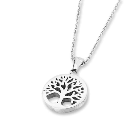Amanto Ketting Deja - 316L Staal PVD - Levensboom - 18mm - 50cm