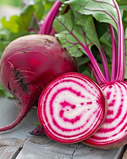 2 sets - Chioggia Biet Zaden Beta Vulgaris Eenjarig Roze Wit Geringd