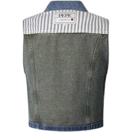 Dames gilet van denim Pepe Jeans W11 Rever