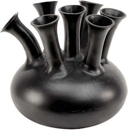Colmore Toetervaas - Tulpenvaas - Zwart - Ø40 x H38 cm