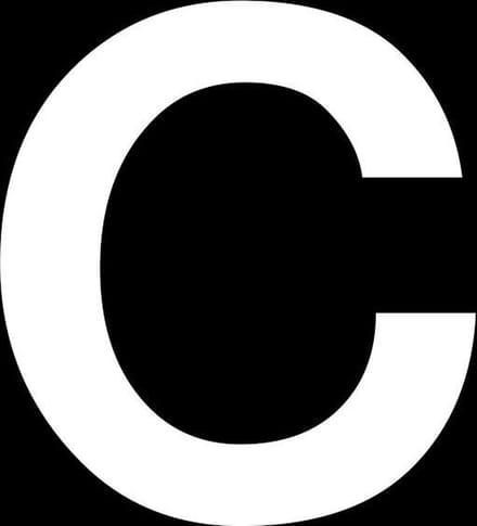 Huisnummer sticker - c - wit - 4 cm - plakcijfer - brievenbussticker – cijfersticker - plakletter