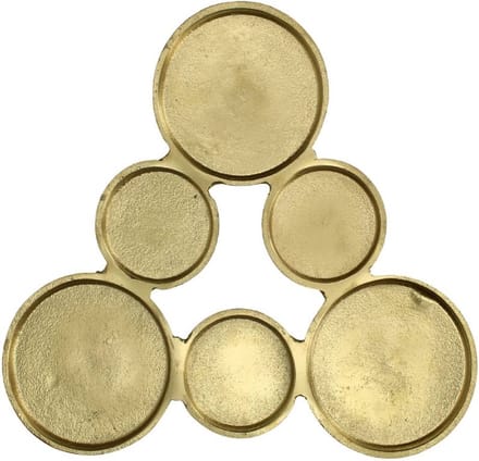 Kaarsenplateau Goud 31x31x2cm - Kersten