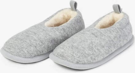WOLLIES Amsterdam - 100% Merinowol Pantoffels - Grijs - Maat 42-43