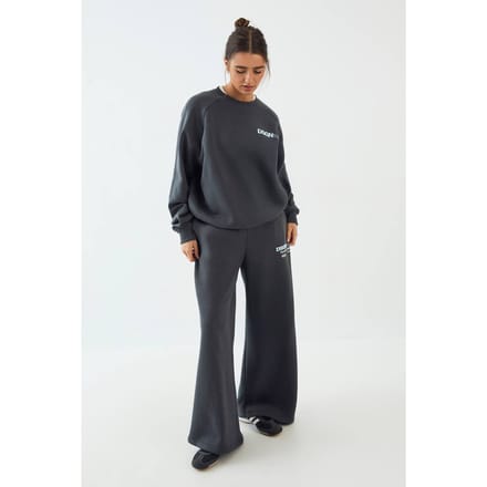 Dames Dsgn Studio Bedrukt Sweatshirt Trainingspak Sport En Outdoor | Houtskool | Maat: Medium