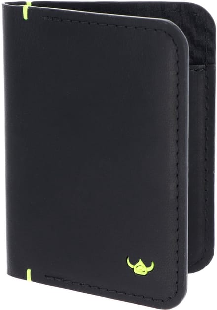 Golden Head Leren kaarthoes Neon RFID Protect Kartenetui 4456 Schwarz zwart