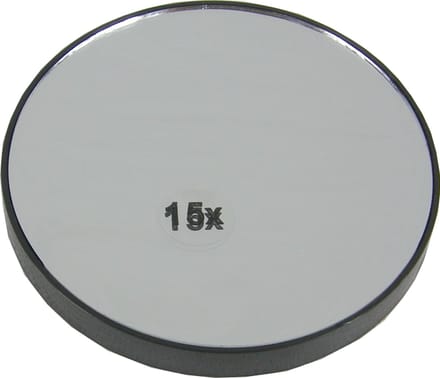 Vergrootspiegel 15x met zuignappen - Ø9cm