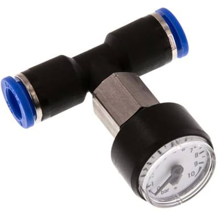 Manometer Recht 8 mm 0-10 bar