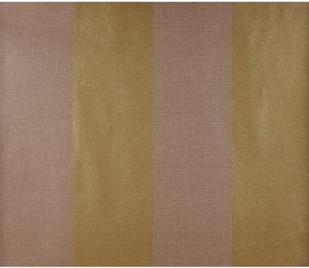 Behang blokstreep bruin/goud - 5617-07