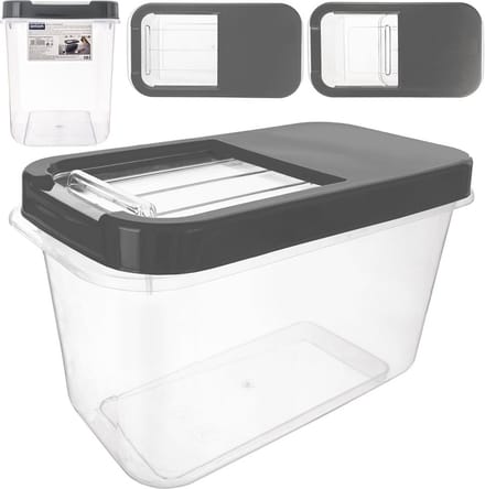 Opbergbox voor Wascapsules, Waspoeder en Voeder Grijs 10 l - Opbergdoos - Opslag Container