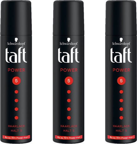 Taft® | 3 x 75ml Haarlak Power nr 5 | reisformaat